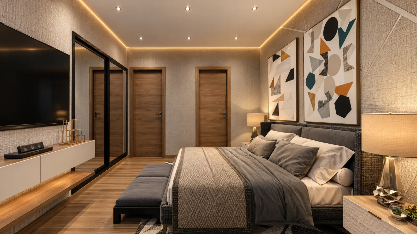 Dormitorio de un apartamento de Arabia 87